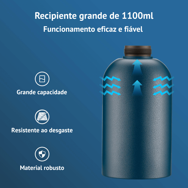 Pistola de Pressão Profissional 1100ml 4–6bar com Bico de Gancho e Redondo