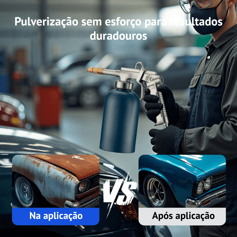 Pistola de Pressão Profissional 1100ml 4–6bar com Bico de Gancho e Redondo